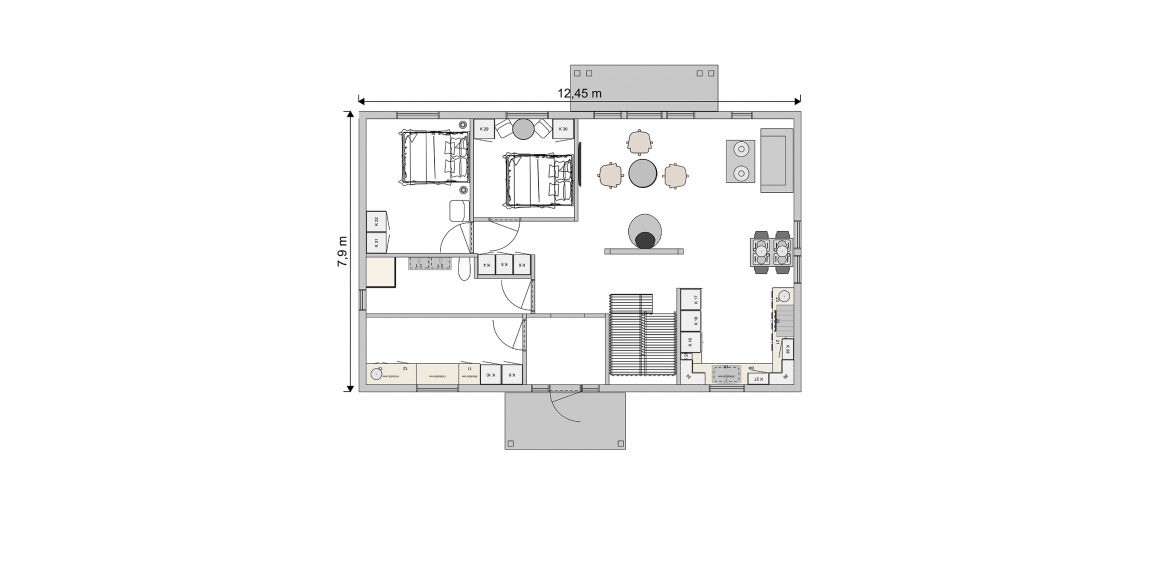 Solgården - Bottenplan